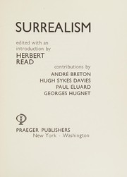 Cover of Surrealism by Herbert Edward Read