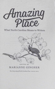 Cover of Amazing Place by Marianne Gingher