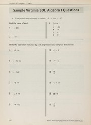 Cover of Virginia SOL coach [Standards of Learning] by Merv Edwards