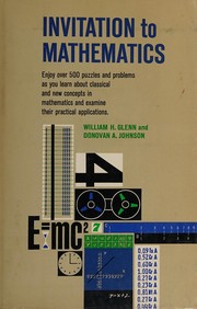 Cover of Invitation to mathematics by William H. Glenn