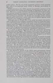 Cover of Foreign legislation concerning monopoly and cartel practices by United States. Department of State.