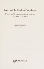 Front cover of Radio and the Gendered Soundscape by Christine Ehrick