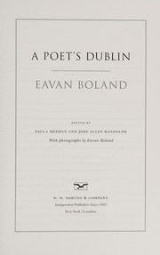 Cover of A poet's Dublin by Eavan Boland