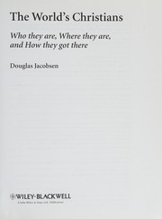 Cover of World's Christians by Douglas Jacobsen