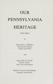 Cover of Our Pennsylvania heritage by William A. Cornell