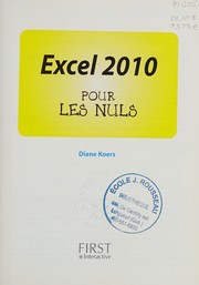 Front cover of Excel 2010 pour les nuls by Diane Koers