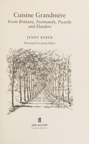 Cover of Cuisine Grandmere by Jenny Baker