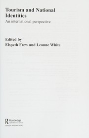Front cover of Tourism and national identities by Elspeth Frew