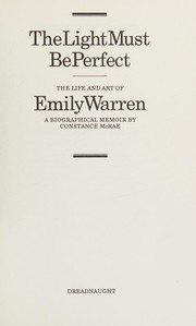 Cover of The light must be perfect by Constance McRae