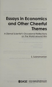 Front cover of Essays in Economics and Other Cheerful Themes by Subramanian, S.