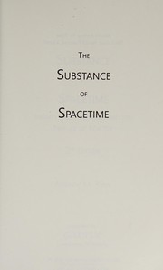Front cover of The substance of spacetime by A. M. Ryan
