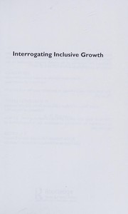 Cover of Interrogating Inclusive Growth by K. P. Kannan