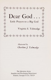 Front cover of Dear God--little prayers to a big God by Virginia E Talmadge