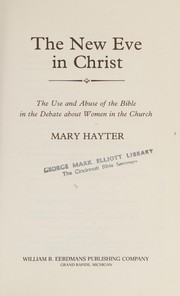 Front cover of The New Eve in Christ by Mary Hayter