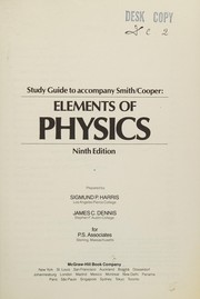 Front cover of Study guide to accompany Smith/Cooper, Elements of physics by Sigmund P Harris