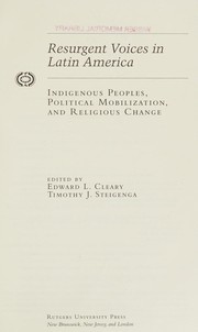 Front cover of Resurgent voices in Latin America by Edward L. Cleary