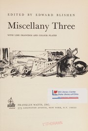 Cover of Miscellany one-[four] by Edward Blishen