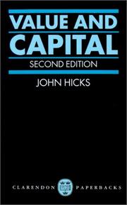 Cover of Value and Capital by J. R. Hicks