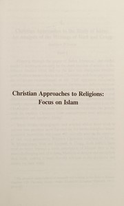 Front cover of Approaches, foundations, issues, and models of interfaith relations by David Emmanuel Singh