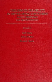 Cover of Childhood disability in developing countries by Kofi Marfo