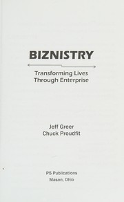 Cover of Biznistry by Jeff Greer