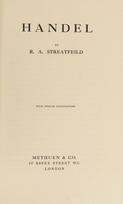 Cover of Handel by R. A. Streatfeild