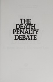 Front cover of The death penalty debate by H. Wayne House