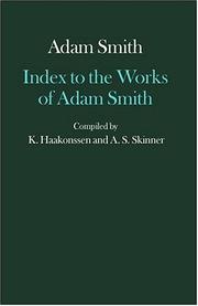 Front cover of Index to the works of Adam Smith by Knud Haakonssen