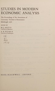 Cover of Studies in modern economic analysis by Association of University Teachers of Economics.