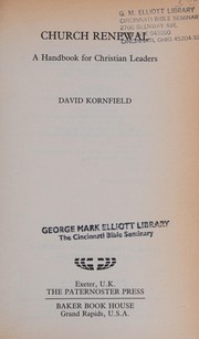 Front cover of Church renewal by David Kornfield