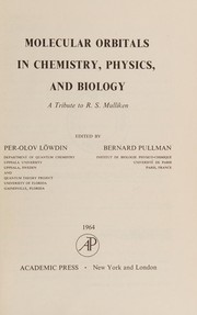 Front cover of Molecular orbitals in chemistry, physics, and biology by Per Olov Löwdin