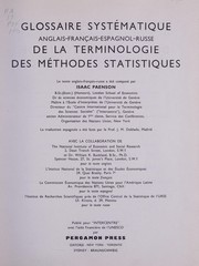 Front cover of Systematic glossary English/French/Spanish/Russian of selected economic and social terms by Isaac Paenson