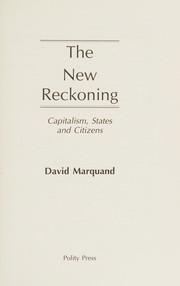 Cover of The new reckoning by David Marquand