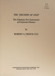 Cover of The triumph of ESOP by Robert A. Frisch