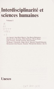 Cover of Interdisciplinarité et sciences humaines by Leo Apostel