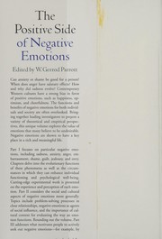 Front cover of Positive Side of Negative Emotions by W. Gerrod Parrott