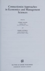 Cover of Connectionist approaches in economics and management science by Cédric Lesage