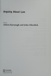 Cover of Arguing about law by Aileen Kavanagh