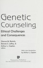 Cover of Genetic counseling by Dianne M. Bartels