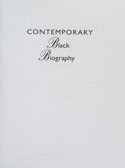Cover of Contemporary Black Biography by Gale