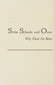 Cover of Swiss schools and ours by Hyman George Rickover