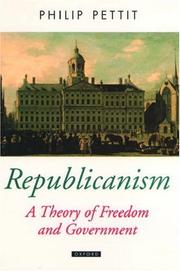 Cover of Republicanism by Philip Pettit