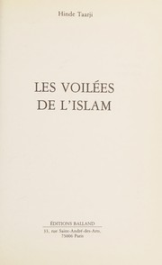 Front cover of Les voilées de l'islam by Hinde Taarji