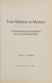 Cover of From Mastery to Mystery by Bryan E. Bannon
