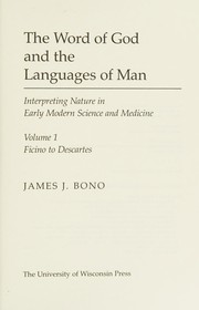 Front cover of The word of God and the languages of man by James J. (James Joseph) Bono