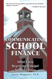 Cover of Communicating School Finance by Chuck Waggoner