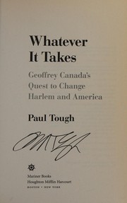 Cover of Whatever it takes by Paul Tough