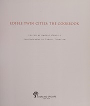 Cover of Edible Twin Cities by Angelo Gentile