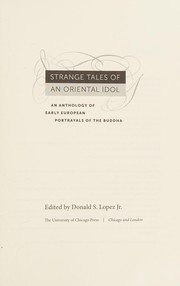 Front cover of Strange Tales of an Oriental Idol by Donald S. Lopez