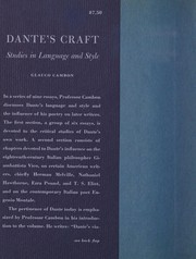 Cover of Dante's craft by Glauco Cambon